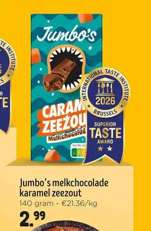 Promotie: Melkchocolade caramel zeezout