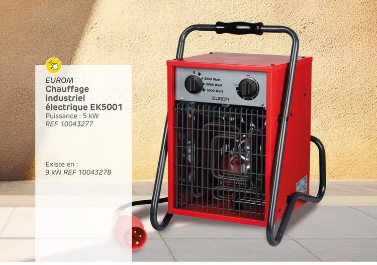 Offre: Chauffage soufflant eurom ek5001 5kw