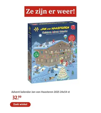 Aanbieding: Advent kalendar Jan van Haasteren