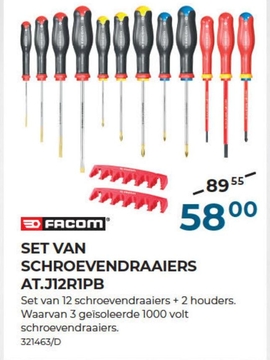 Aanbieding: SET VAN SCHROEVENDRAAIERS AT.J12R1PB