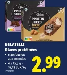 Offre: Glaces protéinées