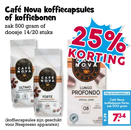 Aanbieding: Koffiecapsules of koffiebonen
