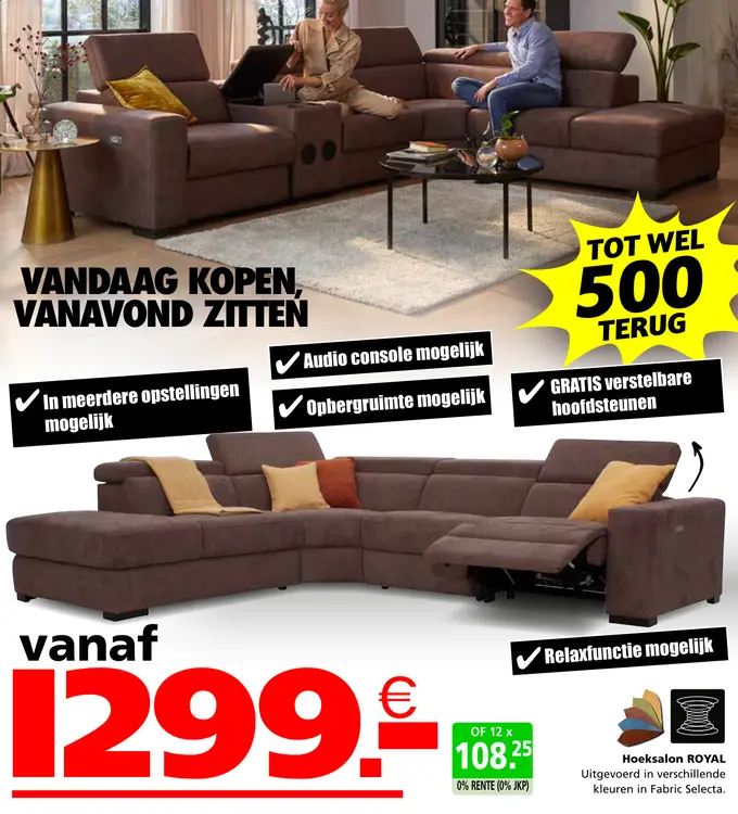 Promotie: Hoeksalon ROYAL