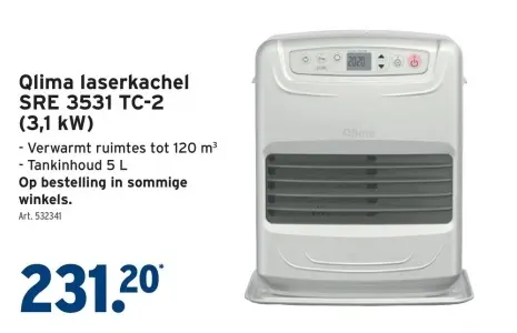 Promotie: laserkachel SRE 3531 TC-2