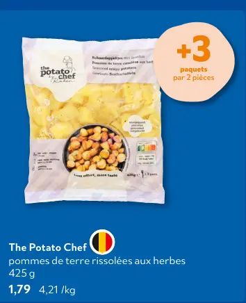 Offre: Pommes de terre rissolées aux herbes