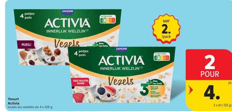 Offre: Yaourt Activia