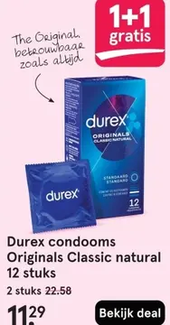 Aanbieding: Durex condooms Originals Classic natural