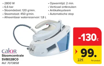 Aanbieding: Stoomcentrale SV8028C0