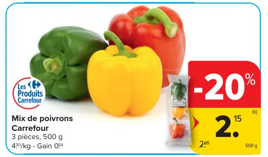 Offre: Mix de poivrons