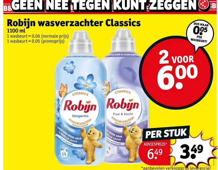 Promotie: Wasverzachter Classics
