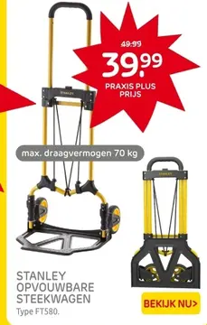 Aanbieding: STANLEY OPVOUWBARE STEEKWAGEN