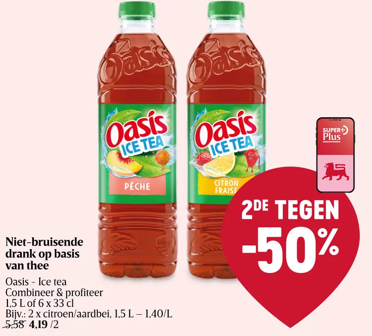 Promotie: Niet bruisende drank op basis van thee