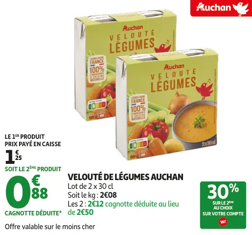 Offre: Velouté de légumes