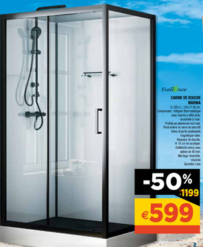 Aanbieding: CABINE DE DOUCHE MARINA