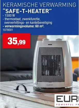 Promotie: Keramische verwarming "SAFE-T-HEATER"
