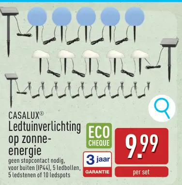 Promotie: Ledtuinverlichting op zonne-energie