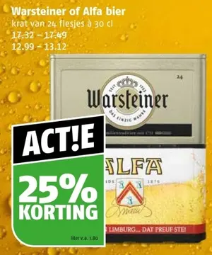 Aanbieding: Warsteiner Alfa Bier