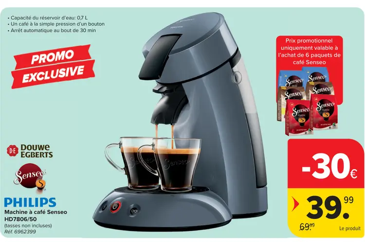 Offre: Machine à café Senseo HD7806/50
