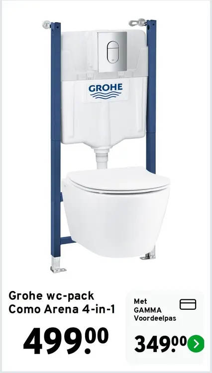 Aanbieding: Grohe wc-pack Como Arena 4-in-1