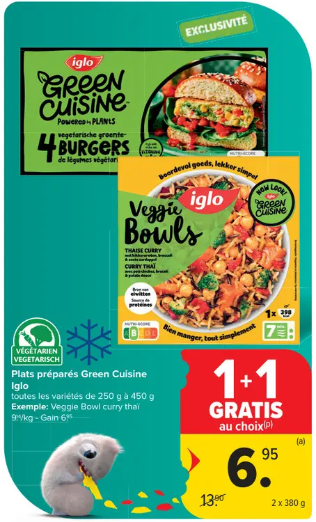Offre: Plats préparés Green Cuisine