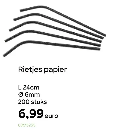 Promotie: Rietjes papier