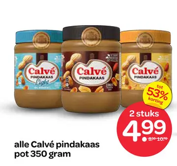 Aanbieding: Calvé pindakaas