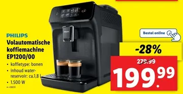 Aanbieding: Volautomatische koffiemachine EP1200/00