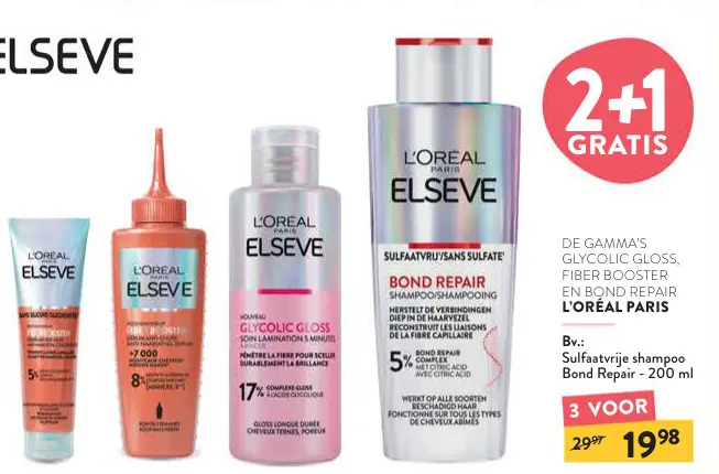 Promotie: Glycolic Gloss, Fiber Booster en Bond Repair