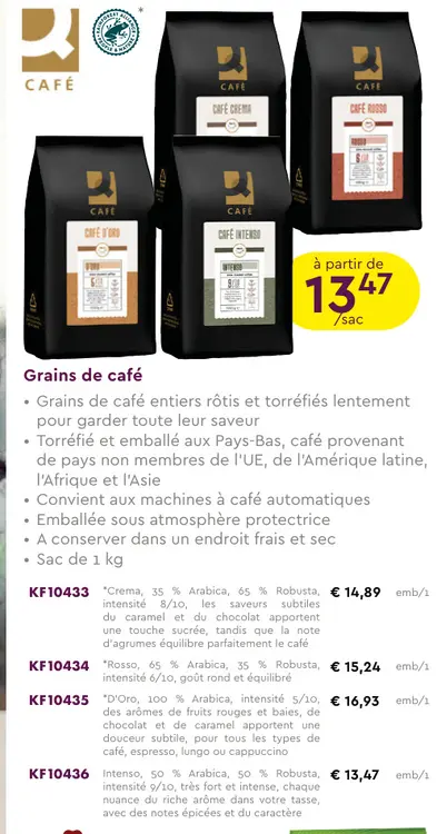 Offre: Grains de café