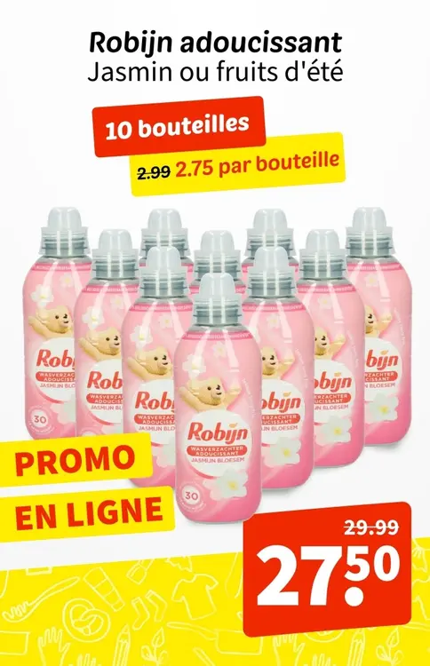 Offre: Adoucissant jasmin ou fruits d'été