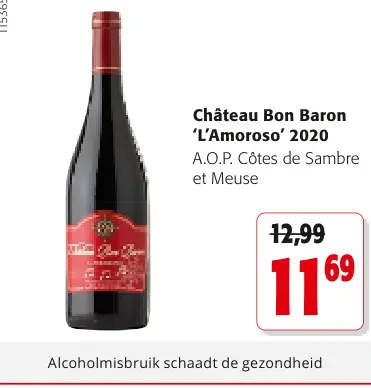 Promotie: Château Bon Baron 'L'Amoroso' 2020