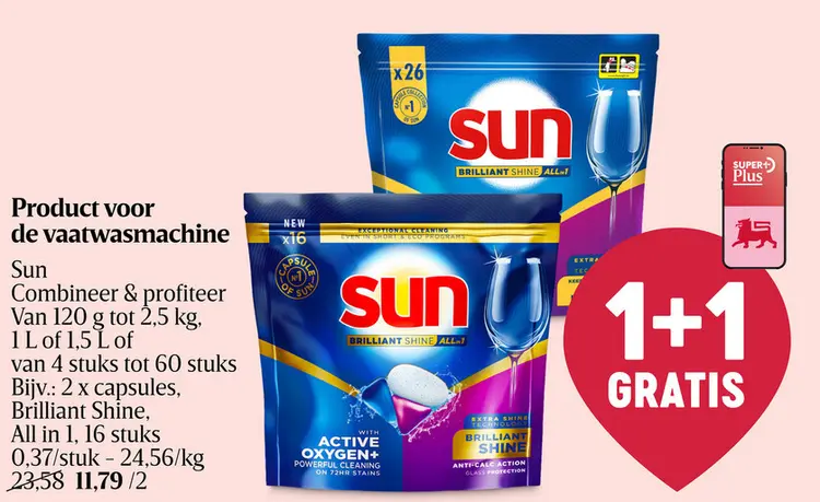 Promotie: Product voor de vaatwasmachine
