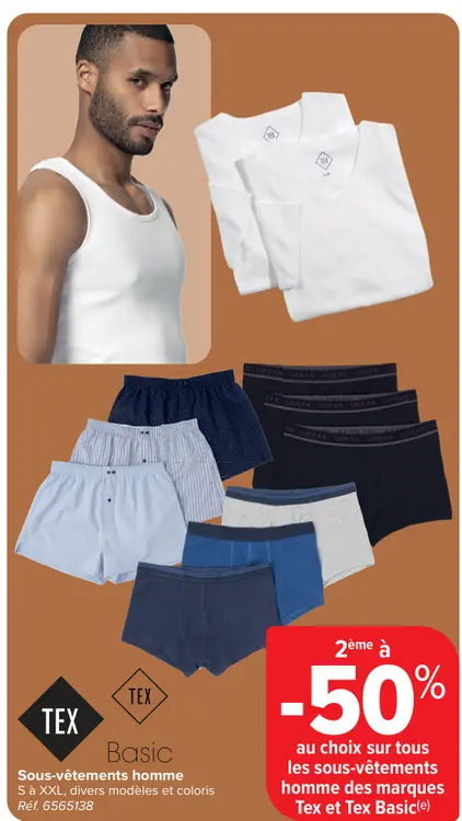 Offre: Sous-vêtements homme