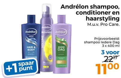 Aanbieding: Shampoo, conditioner en haarstyling