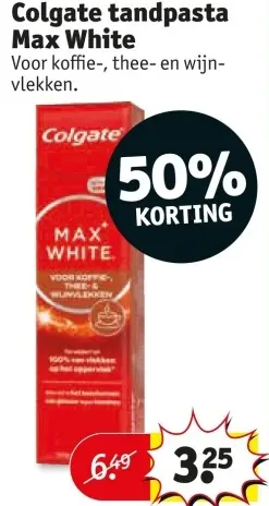 Aanbieding: tandpasta Max White