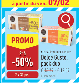 Offre: Dolce Gusto, pack duo