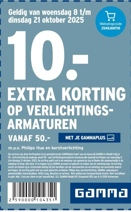 Aanbieding: Extra korting op verlichtingsarmaturen
