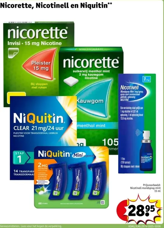 Aanbieding: Nicotinell mondspray mint