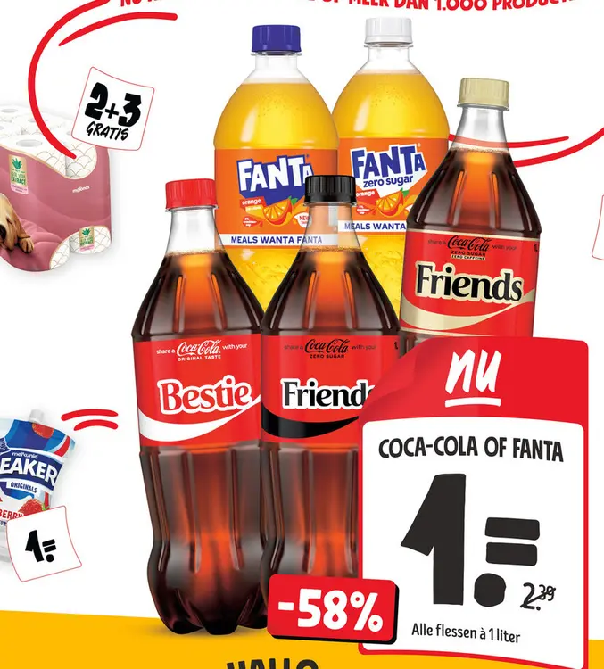 Aanbieding: Coca-Cola of Fanta
