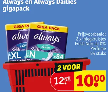 Aanbieding: Always gigapack