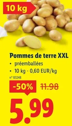 Offre: Pommes de terre XXL