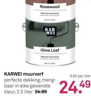 Aanbieding: KARWEI muurverf