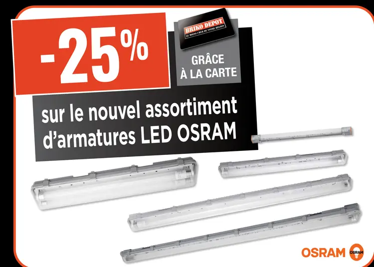 Offre: Le nouvel assortiment d'armatures LED