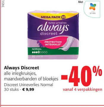Aanbieding: Always Discreet