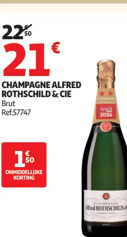 Promotie: Alfred Rothschild & Cie Champagne Brut