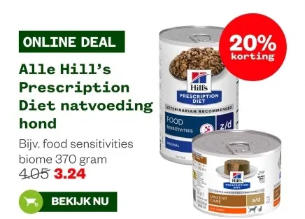 Aanbieding: Hill's Prescription Diet natvoeding hond