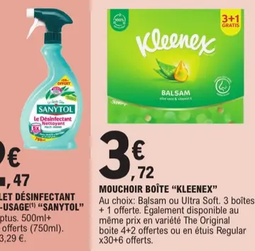 Offre: MOUCHOIR BOÎTE "KLEENEX"