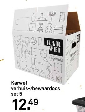 Aanbieding: Karwei verhuis-/bewaardoos set 5