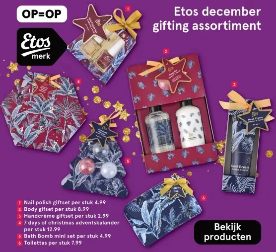 Aanbieding: Giftsets met nagellak, body, handcrème, bath bomb of toilettas