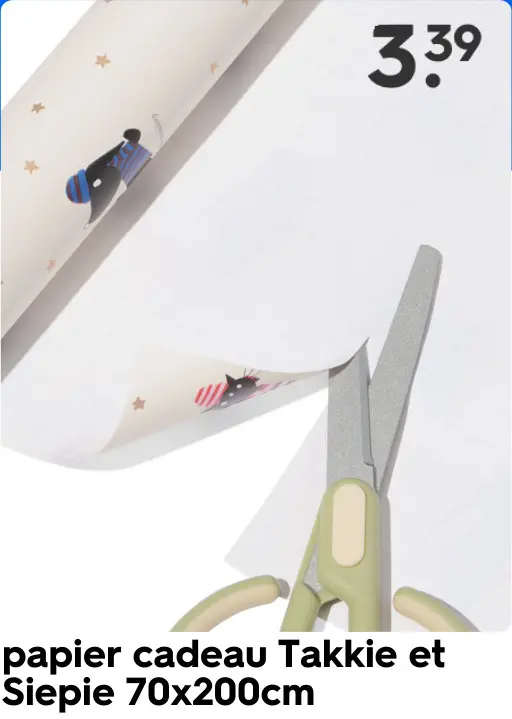 Offre: papier cadeau Takkie et Siepie